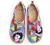 UIN Women's Fashion Floral Art Sneaker Painted Canvas Slip-On Ladies Travel Shoes