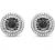 Jewelili 1/4 CTTW Diamond Stud Earrings in Sterling Silver. Choose from Heart, Cushion, or Round shape and Black, Blue, or White Diamonds.