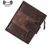 AINIMOER Women's RFID Blocking Leather Small Compact Bi-fold Zipper Pocket Wallet Card Case Purse with id Window