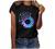 Womens Summer Tops Gradient Sunflower Print Short Sleeve T-Shirt Casual O-Neck T Shirts Graphic Tees Plus Size Tshirts