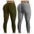 Smooto 2PC Tik Tok Leggings Women Yoga Pants Tummy Control Butt Lift High Waist Leggings Workout Booty Tights Yoga Pants