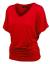 Made By Johnny MBJ Women's Solid Short Sleeve Boat Neck V Neck Dolman Top with Side Shirring