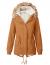 Ollie Arnes Women's Faux Fur Hooded Anorak Jacket, Quilted or Fur Lined Sherpa Down Parka - Regular and Plus Sizes