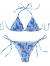 SOLY HUX Women's Floral Print Halter Triangle Tie Side Bikini Set Two Piece Swimsuits