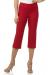 Rekucci Women's Ease into Comfort Capri with Button Detail