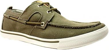 Tommy Bahama Men's Calderon Canvas Olive Shoes