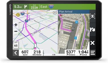 Garmin dēzl™ OTR810, Large, Easy-to-Read 8” GPS Truck Navigator, Custom Truck Routing, High-Resolution Birdseye Satellite Imagery, Directory of Truck & Trailer Services