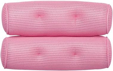 MKVRS Square Waterproof Bathtub Pillow,Non-Slip Belt Suction Cup,Hotel Home Companion Bathing Massage,Thickening PVC Pillow (Color : Pink)