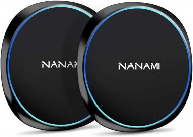 NANAMI Fast Wireless Charger [2 Pack] - Qi Certified Wireless Charging Pad for iPhone 14/13/13 Pro/12/SE 2020/11 Pro/XS Max/XR/X/8, 10W for Samsung Galaxy S22/S21/S20/S10/S9/Note 20/10/9,New Airpods