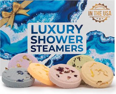 ZenTyme Moments Shower Steamers Aromatherapy Gifts for Women Who Has Everything, Relaxing Shower Bath Bombs w/ Essential Oils for Stress Relief Self-Care Gift, Moms Birthday, Spa Gift for Women