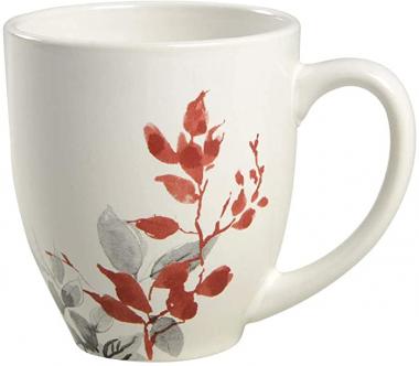 Corelle Boutique Kyoto Leaves 13 Ounce Stoneware Mug