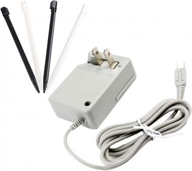 DSi Charger Kit, AC Power Adapter Charger and Stylus Pen for Nintendo DSi, Wall Travel Charger Power Cord Charging Cable