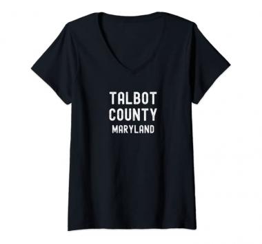 Womens Talbot County Maryland, USA V-Neck T-Shirt