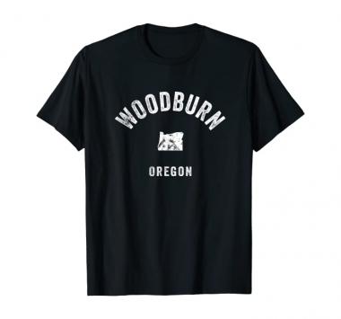 Woodburn Oregon OR Vintage 70s Athletic Sports Design T-Shirt