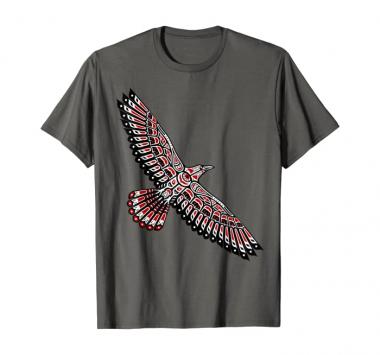 Raven Native American Indian Totem Northwest Coast Pacific T-Shirt