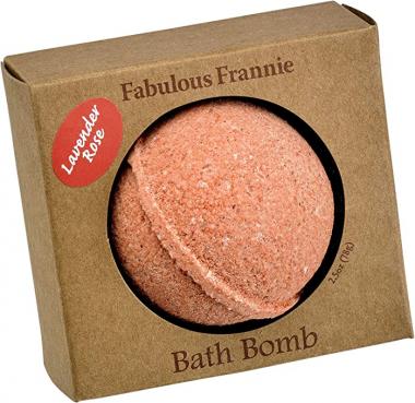 Fabulous Frannie Lavender Rose Natural, Handmade Bath Bomb Set, Rich in Essential Oil, Mineral Salt, Coconut Oil, Witch Hazel, Fizzies to Moisturize Skin 2.5oz