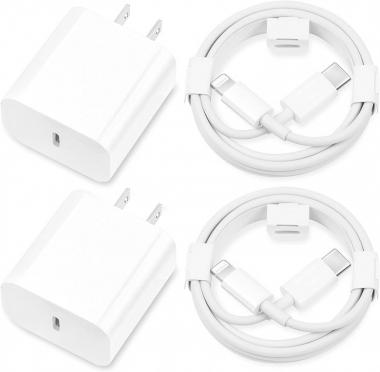 iPhone 11 12 13 14 Fast Charger,【Apple MFi Certified】2Pack 20W Type C Fast Charger Block with 6FT USB-C to Lightning Cable for iPhone 14/13/13 Pro/12/12 Pro/12 Pro Max/11/Xs Max/XR/X,iPad,AirPods Pro