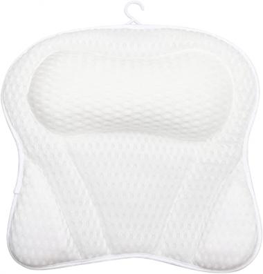 Bathtub Pillow Men Women Bath Pillows for Tub Spa 4D Air Mesh 6 Suction Cups Tub Headrest