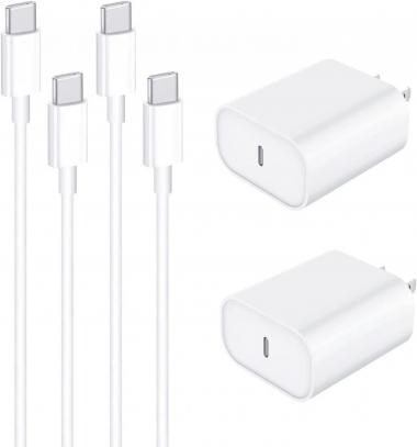 iPad Pro Fast Charger, 2 Pack [Apple MFi Certified] PD 20W USB C Fast Charger with 6.6FT USB C Cable for iPad Pro 12.9,iPad Pro 11 inch 2021/2020/2018,iPad Air 4th 10.9 inch 2020,iPad Mini 6 Gen 2021