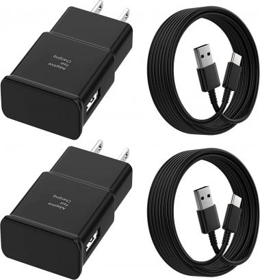 Type C Charger for Samsung Android with Cable Cord 4ft Compatible Samsung Galaxy S22/S22 Plus/ S21/S21 Ultra/S20/S20 Plus/S8/S9/S9 Plus/S10/S10e/Note 8/Note 9/Note 10/Note 20 2Pack