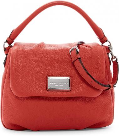 Marc Jacobs Classic Leather Shoulder Bag (Salmon)