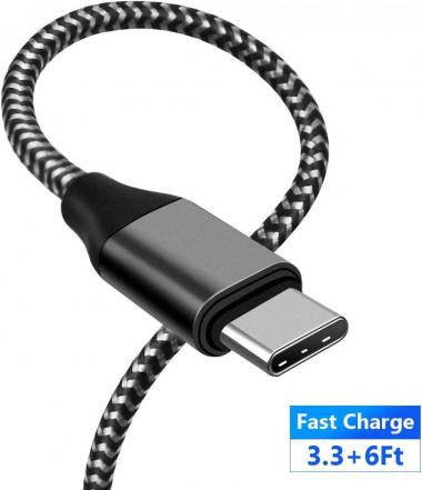 TONIWA Type C Fast Charging Cable USB A to C Charger Cord[3.3FT+6FT] Compatible Samsung Galaxy S10 S9 S8 +,Note 9 8, A10e A20e A20s A30s A50s, A20 A30 A50 A70 A80,Durable Braided Data Sync