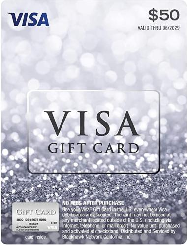 $50 Visa Gift Card (plus $4.95 Purchase Fee)