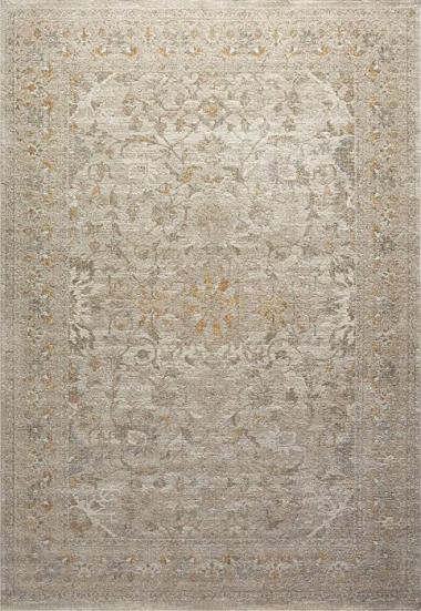 Chris Loves Julia x Loloi Rosemarie ROE-02 Ivory / Natural Oriental Area Rug 7'-10" x 10'