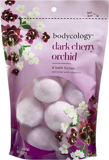 Bodycology Bath Fizzies - Dark Cherry Orchid - 8 Count