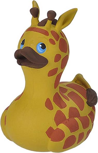 Wild Republic Rubber Ducks, Bath Toys, Kids Gifts, Pool Toys, Water Toys, Giraffe, 4"