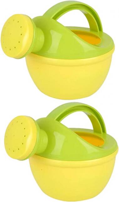 TOYANDONA 2 Pcs Watering Can Bath Toy,Kids Beach Bath Sprinkler Toy Plastic Garden Watering Cans, Random Color