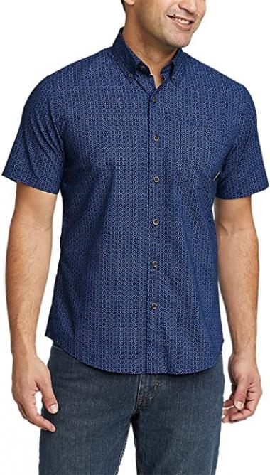 Eddie Bauer Men's Kingston Short-Sleeve Shirt - Pattern