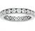 Amazon Collection Platinum-Plated Sterling Silver Infinite Elements Zirconia Channel Set All-Around Band Ring