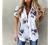 5665 Women Hawaii Button-Down Shirts, 3/4 Sleeves Casual Blouse High Low Side Slit V-Neck Beach Pockets T-Shirt Tunic Tops