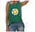 Workout Tops for Women Summer Sunflower Printed Graphic Sleeveless T Shirts Tank Top Casual Loose Cute Vest Tee Blouse