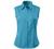 Womens Stretchy Fitted Sleeveless Office Business Button Down Collar Blouse Top