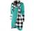 Womens Long Sleeve Cowl Neck Buttons Splicing Tunic Tops Casual Plaid Side Split Irregular Hem Pullover Spring Blouses