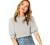 SheIn Women's Puff Sleeve Casual Solid Top Pullover Keyhole Back Blouse