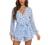 Relipop Women's Polka Dot Jumpsuits Deep V-Neck Long Sleeve Knot Front Ruffle Hem Floral Rompers