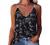 Womens V Neck Strappy Tank Tops Lace Sexy Hollow Halter Loose Casual Spaghetti Strap Sleeveless Camis Shirts Blouses