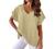 Summer Tops for Women Plus Size Cotton Linen 3/4 Sleeve Crew Neck T Shirts Boho Printing Loose Fit Casual Blouses Tops