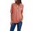 Women's Casual Chiffon Shirts Zip V Neck Roll Up Cuffed Long Sleeve Blouse Tops Summer Business Work Plain Tunic Top