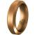 Knot Theory Silicone Wedding Ring Band for Men Women: Superior Non Bulky Rubber Rings - Premium Quality, Style, Comfort - Ideal Bands for Gym, Work, Hunting, Sports, and Travels