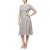 Alex Evenings Women's Plus Size Tea-Length Lace Mock Dress