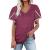 Smooto 2022 Women Summer Blouses Casual V-Neck Short Sleeve T-Shirt Oversized Blouse Women Basic Tee Tops