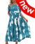 YESNO Women Casual Loose Bohemian Floral Dress with Pockets Short Sleeve Long Maxi Summer Beach Swing Dress EJF