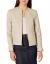 Cole Haan Women's Jewel Neck Quilted Leather Jacket