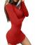 Haola Women's Sexy Bodycon Tight Long Sleeve Mini T Shirts Dresses Irregular Hem