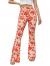 Romwe Women's Bootcut High Waisted Yoga Pants Sunflower Print Wide Leg Pants Trousers