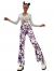 SOLY HUX Women's Print Elastic High Waisted Flare Leg Bell Bottom Pants